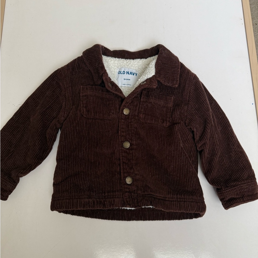 Old Navy Dark Brown Corduroy Kids Jacket